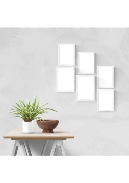 Resim & Poster & Çerçeve Seti - 13 x 18 - 15 x 21 - Beyaz -