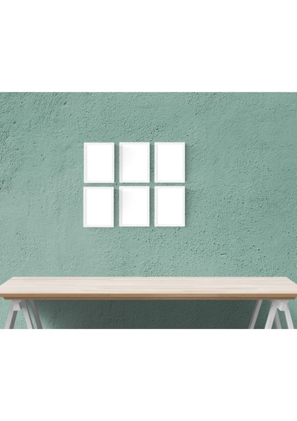 6'lı 13 x 18 cm Çerçeve Seti - Beyaz