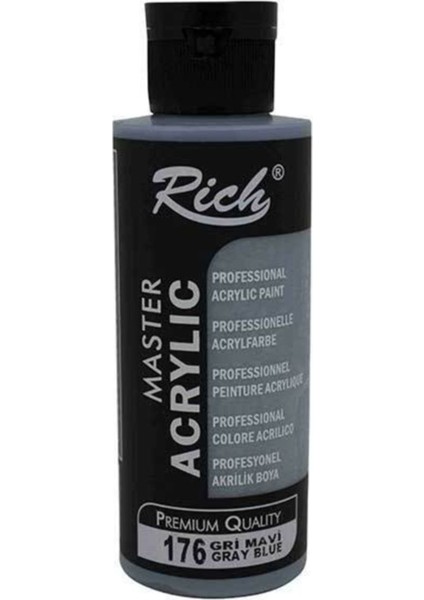 Master Acrylic Akrilik Boya 176 Gri Mavi 120 cc