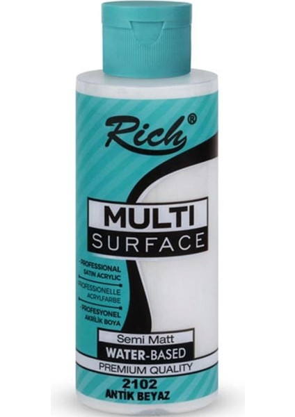 Akrilik Boya Multi Surface 120 cc Antik Beyaz 2102