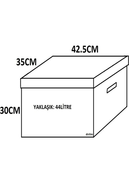 Arşiv Kutusu ve Dosyası Taşıma Kutusu 42X35X30CM Plastik Oluklu Levha modelleri