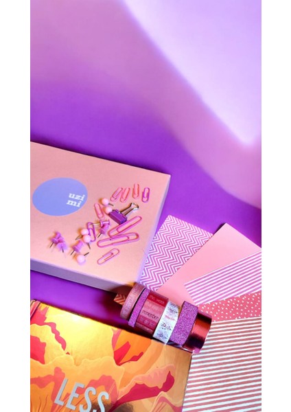 Uzimi Pınky Clouds Box (Tarihsiz Planner/ajanda Içeren Kırtasiye ve Journaling Seti)