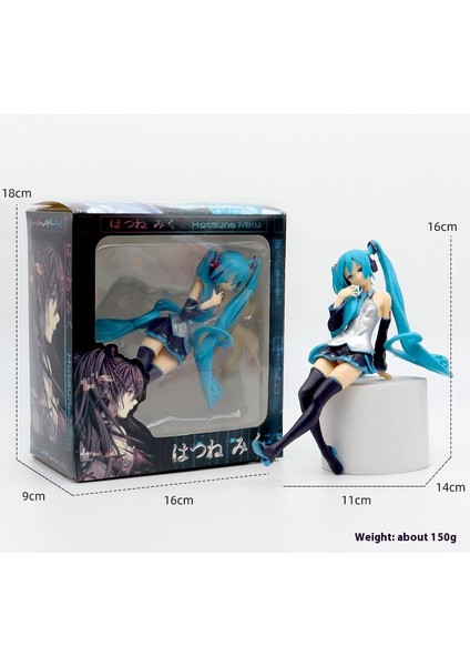 Hatsune Miku El Kuklası Modeli Süs Heykeli Hediyesi (Yurt Dışından)