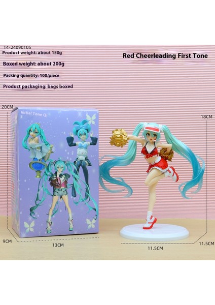 Hatsune Miku El Kuklası Modeli Süs Heykeli Hediyesi (Yurt Dışından)