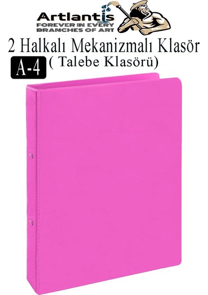 2 Halkalı Klasör 1 Adet A4 Pvc Öğrenci ve Ofis Tipi Evrak Sunum Talebe Klasörü Iç Cepli Otomatik Mekanizmalı Büro Okul