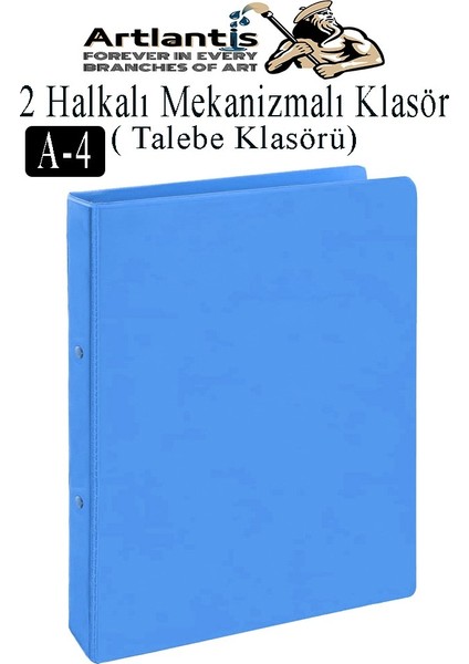 2 Halkalı Klasör 1 Adet A4 Pvc Öğrenci ve Ofis Tipi Evrak Sunum Talebe Klasörü Iç Cepli Otomatik Mekanizmalı Büro Okul