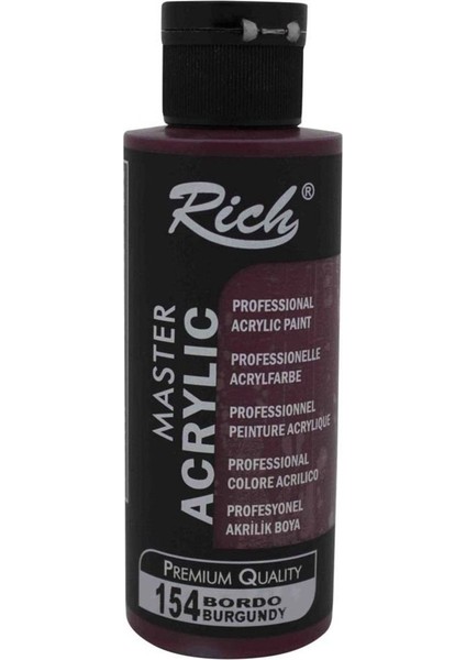 Master Acrylic Akrilik Boya 154 Bordo 120 cc