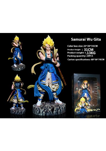 Yedi Dragon Ball Süper Saiyan El Yapmak Için Anime Modeli Çevre Süsleri Heykel Hediye (Yurt Dışından)