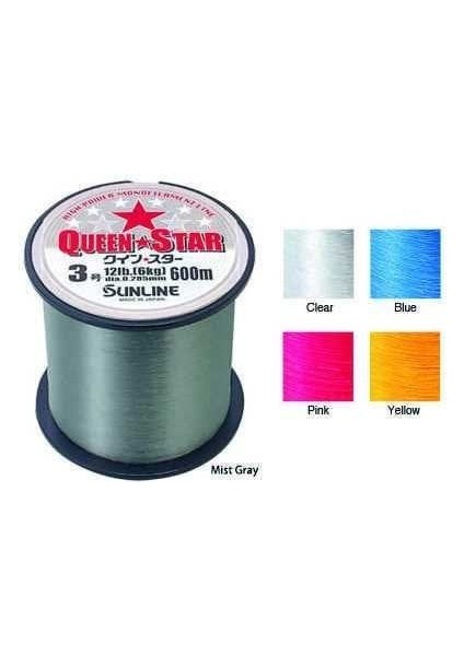 Queen Star 0.74 mm 600M Gray Monofilament Misina 45KG Çeker