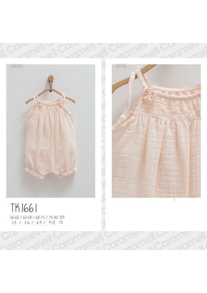 Lıttle Girl Ip Askılı Tulum 1661