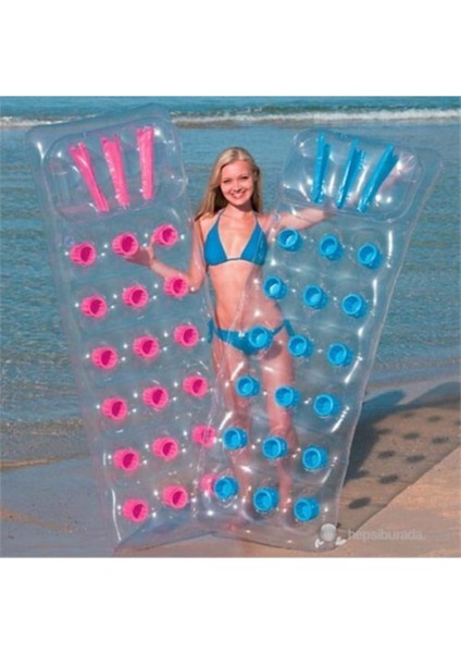 Deniz Yatağı Bardaklı Yastıklı & Şeffaf 43015