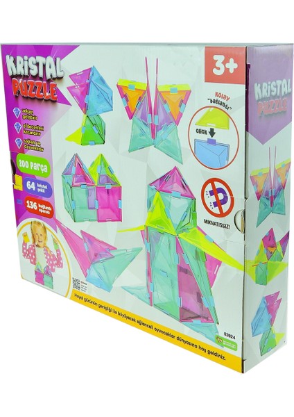 Oyuncak Kristal Puzzle 200 Parça 5 cm modelleri