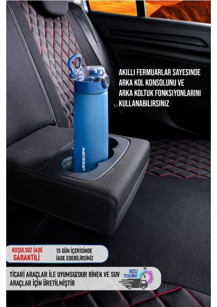 Kia Venga (2010-2015) Uyumlu Tam Set Oto Koltuk Kılıfı Venüs Serisi .4 modelleri