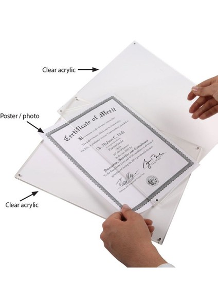 A5 (15 x 21) Masaüstü Pleksi Mıknatıslı L Tipi Çerçeve modelleri