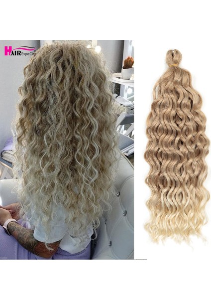18-24 Inç Okyanus Dalgası Tığ Örgü Saç Hawaii Afro Bukleler Doğal Sentetik Örgü Saç Uzantıları Pembe 613 Hair Expo City (Yurt Dışından)