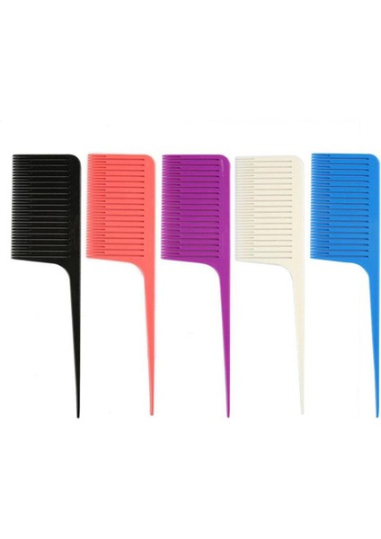 Pc Meslek Boyama Tarak Örgü Tarak Kuyruk Pro-Saç Boyama Tarak Dokuma Kesme Taraklar Saç Fırçası Kuaförlük Için (Yurt Dışından)