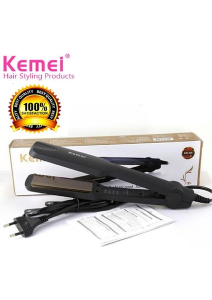 Ayarlanabilir Dijital Isıtma Seviyesine Sahip Kemei Orijinal Profesyonel Saç Düzleştirici KM-329 Ile Saçlarınız Güzel, Iyi Görünümlü, Çekici ve Ipeksik Tutun (Yurt Dışından) modelleri