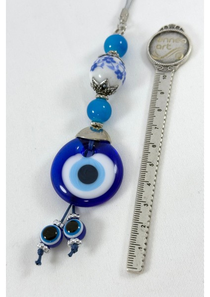 Desenli Seramik El Yapımı Cam Nazarlı Araba Dikiz Ayna Süsü, Yeni Araba Hediyesi fırsatları