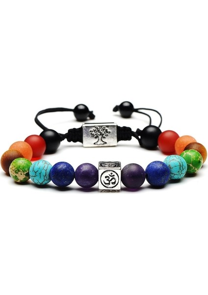 Hayat Ağacı Çok Renkli Boncuk Taşlar Örgü Yoga Halat Braketleri (Yurt Dışından)