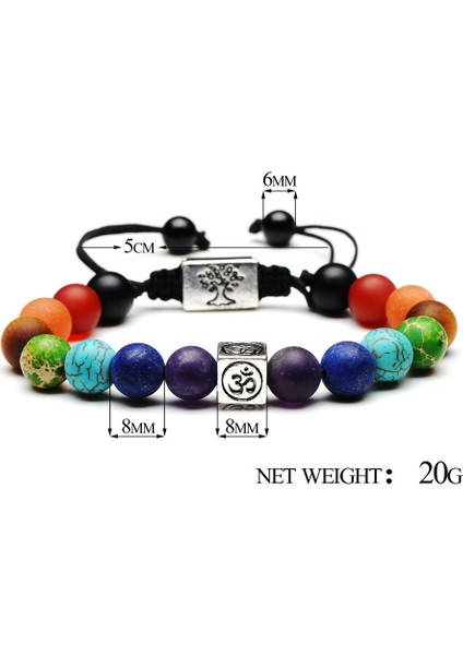 Hayat Ağacı Çok Renkli Boncuk Taşlar Örgü Yoga Halat Braketleri (Yurt Dışından) modelleri