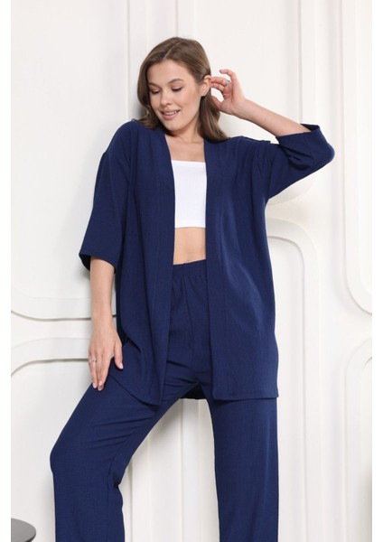 Şık - Kimono Hırkalı Bürümcük Takım Oversize Düşük Kol M - 6xl fiyatları