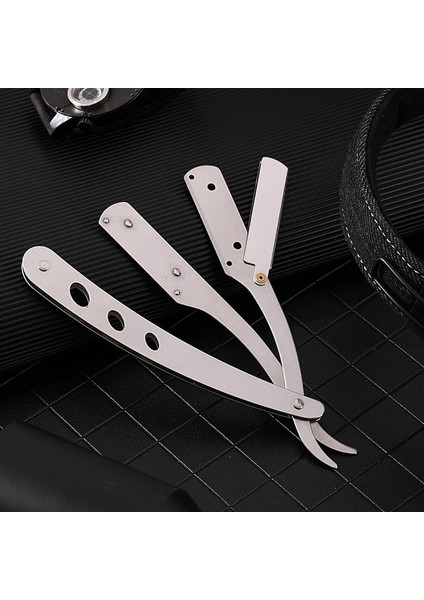 Retro Klasik Erkek Jilet Kuaförlük Berber Paslanmaz Çelik Keskin Katlanır Tıraş Makinesi Değiştirilebilir Bıçak Tutucu (Yurt Dışından) fiyatları