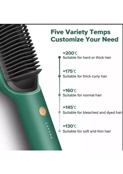 909 Kıvırcık Saçlar Için Profesyonel Saç Düzleştirici Fırça Elektrikli Saç Düzleştirici Fırça 100% Orijinal Kullanımı Kolay (Yurt Dışından) fırsatları