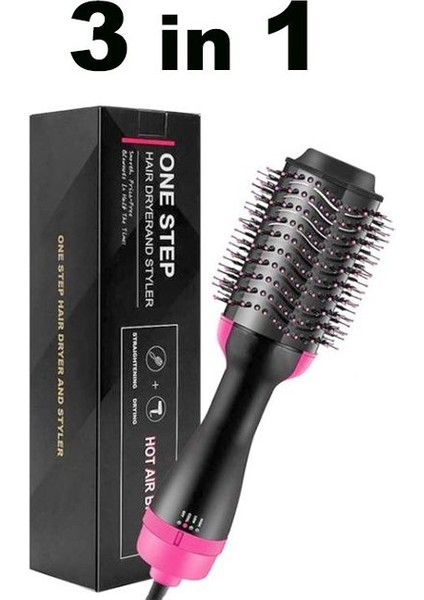 Tek Adımlı Sıcak Hava Fırçası (Kurutucu + Düzleştirici) 3'ü Bir Arada (Yurt Dışından) fiyatları