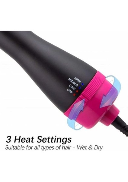 Tek Adımlı Sıcak Hava Fırçası (Kurutucu + Düzleştirici) 3'ü Bir Arada (Yurt Dışından) modelleri