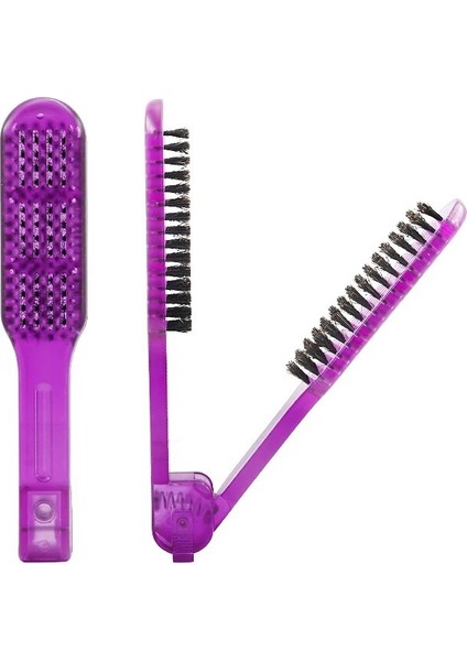 Yeni Pro Seramik Doğrultma Tarak Çift Taraflı Saç Fırçası Kelepçe Kuaförlük Doğal Elyaflar Kıl Saç Tarak Hairstylig Aracı (Yurt Dışından) indirimleri