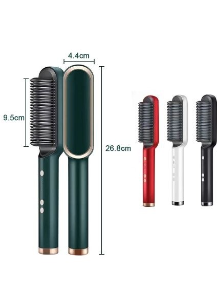 Saç Düzleştirici Fırça Seti Tarak Saç Kıvırcık Dolaşık Açıcı Fırça Profesyonel Çok Fonksiyonlu 2 In 1 Hızlı Isıtma Haşlanma Önleyici Şekillendirici Araçları (Yurt Dışından) fırsatları