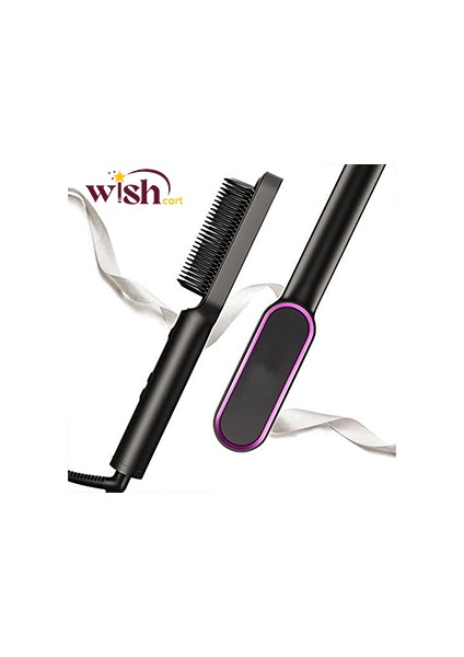Saç Düzleştirici Tarak Mat Siyah (Yurt Dışından) fiyatları