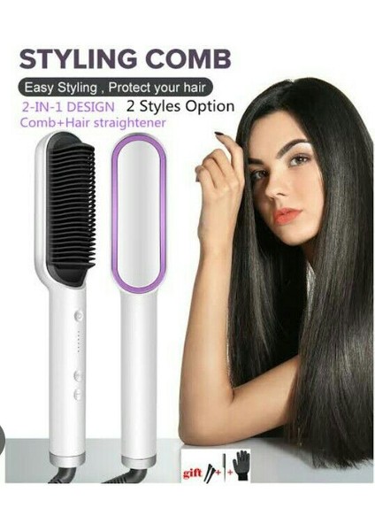 Saç Düzleştirici Tarak %100 Garanti (Yurt Dışından)