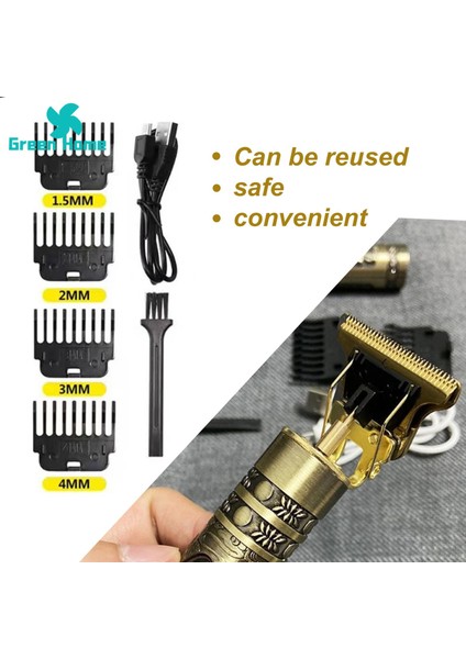 Yeşil Ev Saç Kesme Sınırı Taraklar Profesyonel Elektrikli Saç Kesme Makinesi Tıraş Makinesi Kılavuz Taraklar (Yurt Dışından) fırsatları