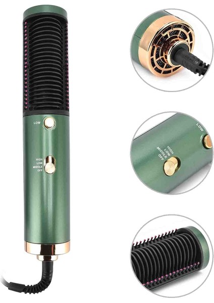 Saç Düzleştirici Fırçası 5 In 1 Çok Fonksiyonlu Profesyonel Elektrikli Isı Şekillendirici Saç Şekillendirici Fırça Erkekler ve Kadınlar Için Sıcak Hava Tarak Çok Renkli (Yurt Dışından) indirimleri