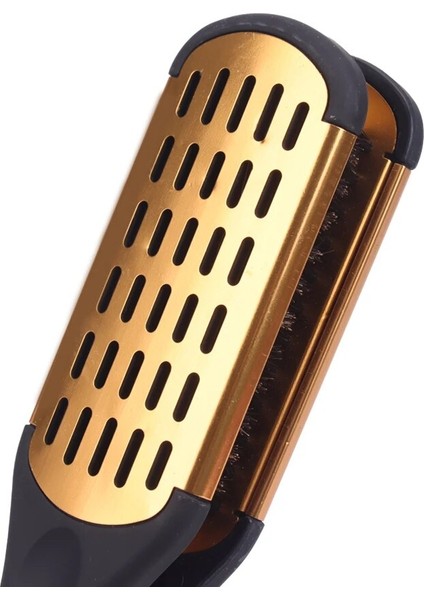 Profesyonel Saç Düzleştirici Çift Fırça V Şekli Tarak Kelepçe Evde Zahmetsiz ve Komple Hasarsız Saç Şekillendirici (Yurt Dışından) modelleri