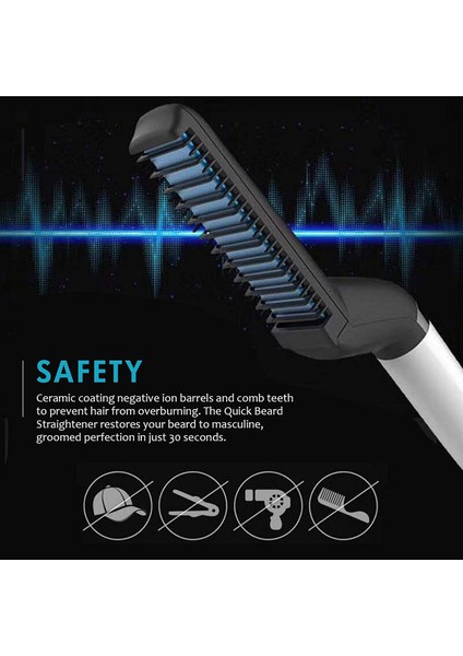 Erkek Elektrikli Çok Fonksiyonlu Sakal / Saç Düzleştirici Tarağı (Yurt Dışından) fiyatları
