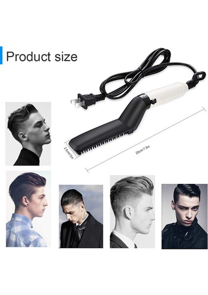 Hızlı Saç Düzleştirici Fırçası Erkekler Çok Fonksiyonlu Şekillendirici Tarak Mini Elektrikli Saç Aracı (Yurt Dışından) fırsatları