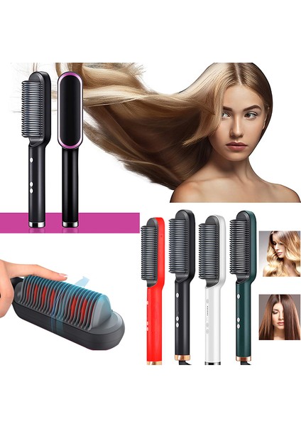 Yeni Gelen Profesyonel Elektrikli Saç Düzleştirici Rastgele Renk Fırça & Saç Şekillendirme Tarağı (Yurt Dışından)