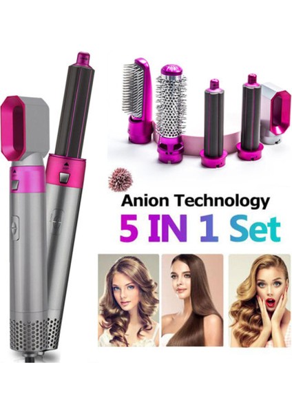 5'i 1 Arada Saç Şekillendirici | Fön Makinesi | Saç Düzleştirici | Hacimlendirici | Saç Maşaları (Yurt Dışından)