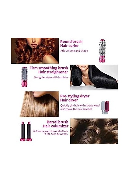 5'i 1 Arada Saç Şekillendirici | Fön Makinesi | Saç Düzleştirici | Hacimlendirici | Saç Maşaları (Yurt Dışından) fırsatları