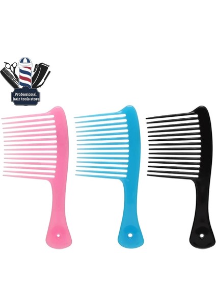 Büyük Geniş Diş Tarak Kolu Dolaşık Açıcı Saç Dökülmesini Azaltmak Tarak Pro Kadın Pürüzsüz Saç Fırçası Kuaförlük Salon Boyama Şekillendirici Aracı (Yurt Dışından)
