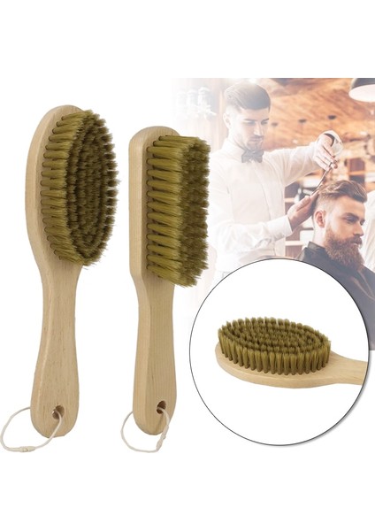 Özelleştirilebilir Logo Ahşap Saplı Yumuşak Elyaf Temizleme Fırçası Kırık Saç Temizleme Fırçası Yüz Sakal Temiz Şekillendirici Fırça (Yurt Dışından)
