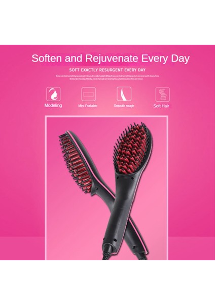 Namuny Kablosuz Elektrikli Düz Saç Fırçası Hızlı Isı Saç Düzleştirici Tarak Salonlar Için Taşınabilir Saç Şekillendirici Aracı Ab Tak (Yurt Dışından) fiyatları