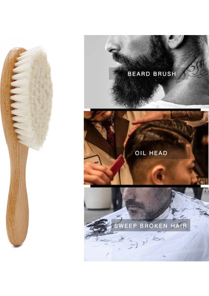 1 Adet Çok Fonksiyonlu Yumuşak Erkek Bıyık Sakal Keçi Saç Fırçası Bebek Bebek Saç Fırçası Bakım Fırçası 18*5 cm (Yurt Dışından)