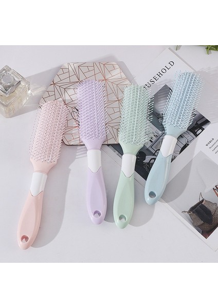 Saç Kıvırma Tarağı Escova De Cabelo 9-Row Anti-Statik Geniş Diş Kuaför Tarak Masaj Saç Şekillendirici Fırça Aksesuarları (Yurt Dışından) modelleri