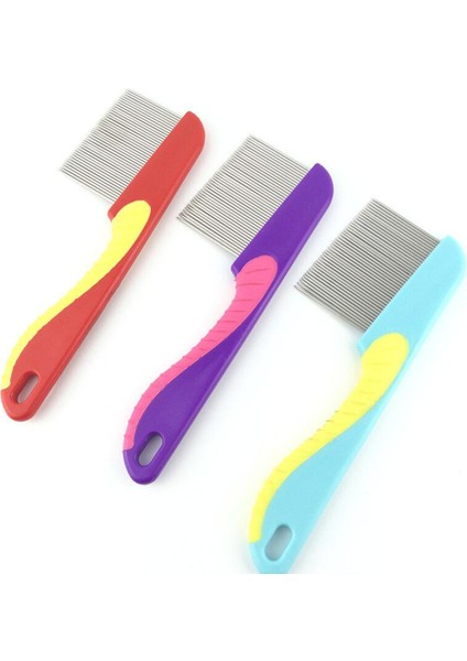 Paslanmaz Çelik Saç Tarak Profesyonel Nit Kafa Saç Biti Tarak Ince Dişli Pire Kaçmak Saplı Saç Fırçası Araçları Için (Yurt Dışından)