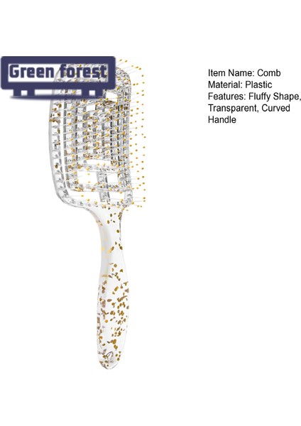 Yeşil Orman Şekillendirici Tarak Oymak Ajur Rahat Saplı Saç Tarağı (Yurt Dışından) modelleri