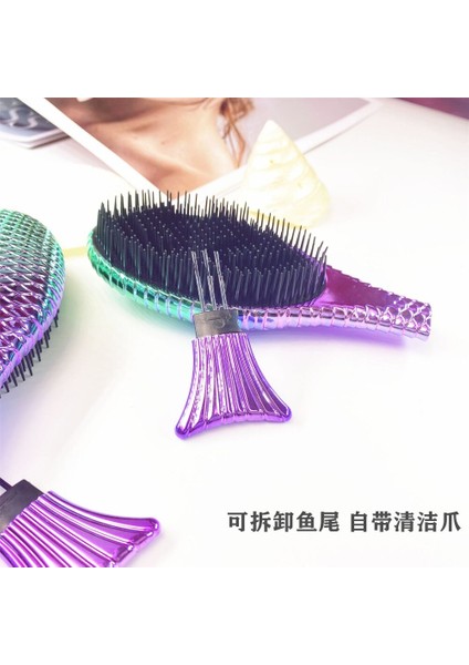 Denizkızı Kafa Masaj Tarak Anti Düğüm Düz Saç Tarak Vücut Masajı Saç Fırçası Kadın Masaj Plastik Tarak (Yurt Dışından) modelleri
