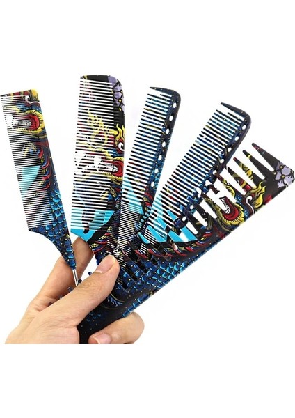 Fnlune Chinese Draak Persoonlijkheid Haar Knippen Kam Salon Kapper Professionele Mannelijke Vrouwelijke Haar Styling Puntige Staart Kam (Yurt Dışından) fiyatları